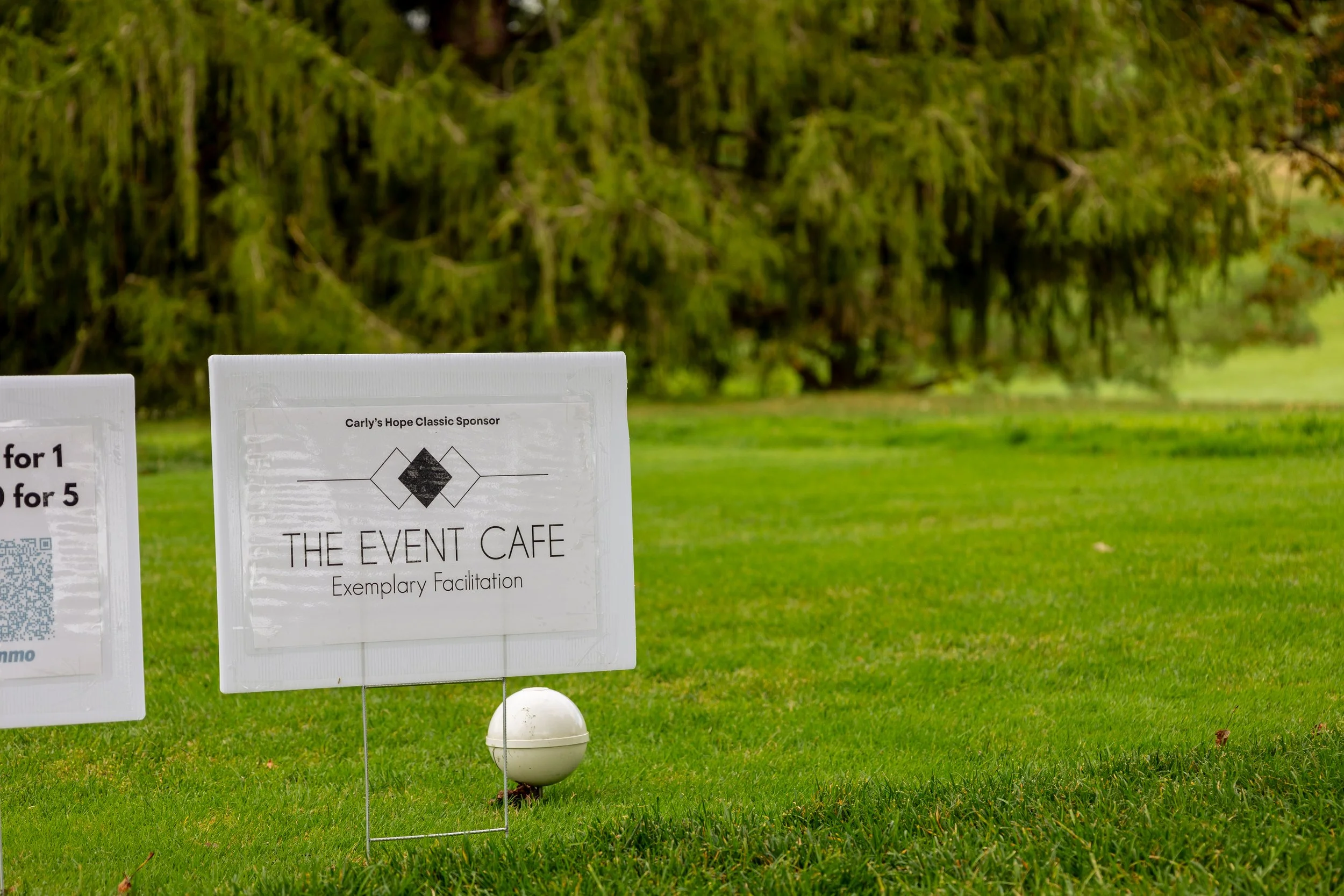 Event photography from a nonprofit golf outing, documenting golfers, course details, group moments, and candid interactions throughout the day in a natural, documentary style.