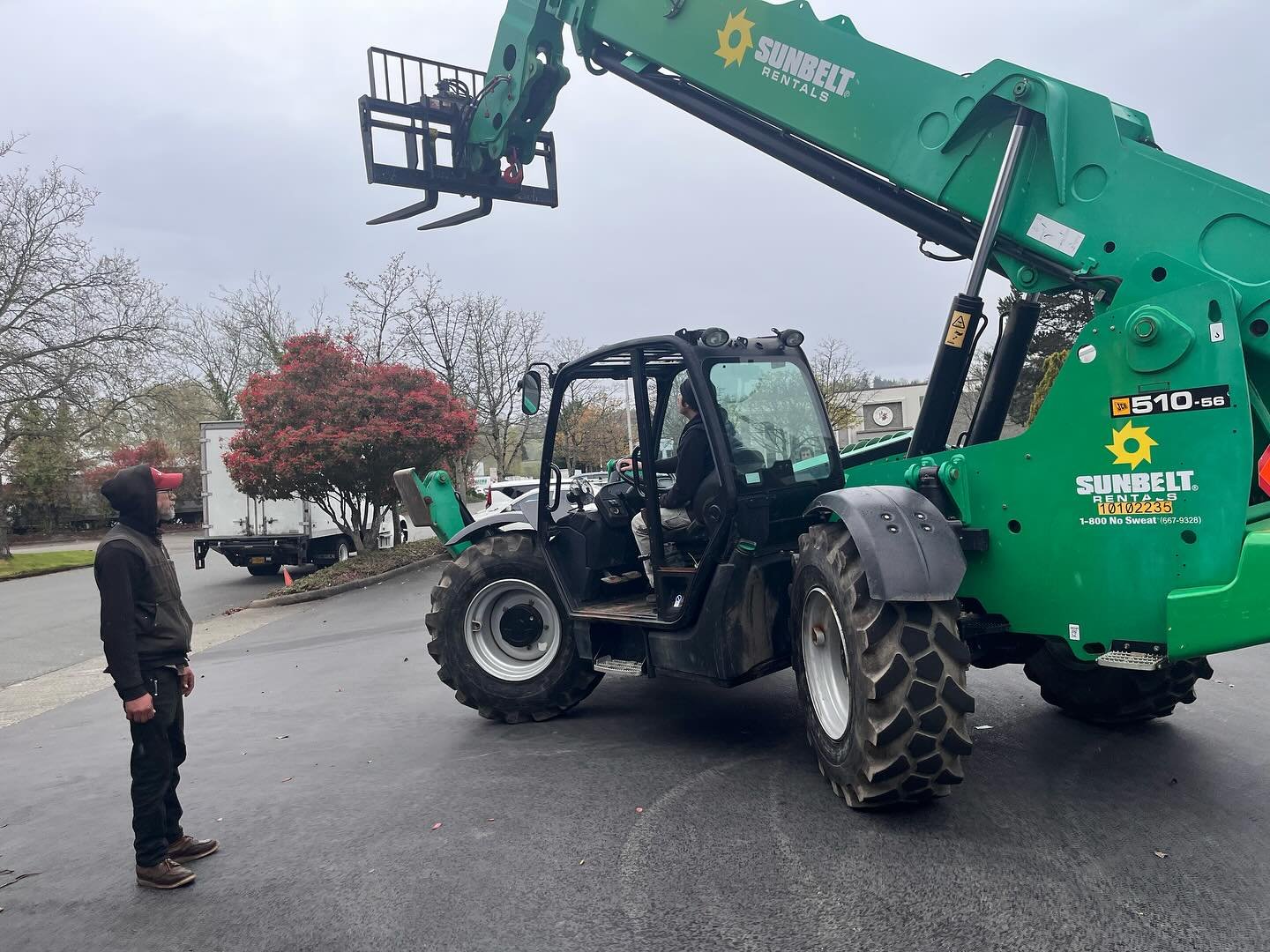 Today we held telehandler and outreach forklift training. We train, retrain, and certify our riggers and rigging support crews in equipment use so they are qualified, safe, and have the skills to place your outdoor artwork exactly where you want it.
