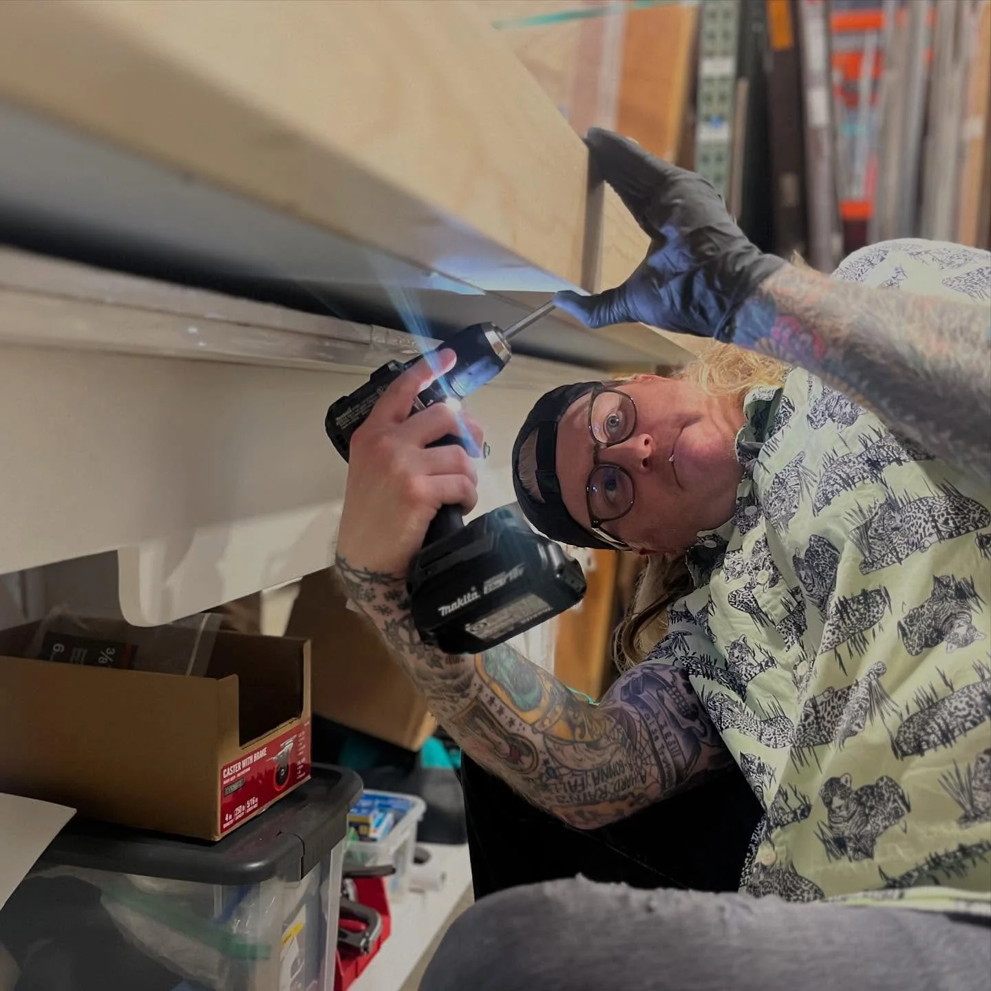 Fitting up one of the largest frames to leave our shop in years.