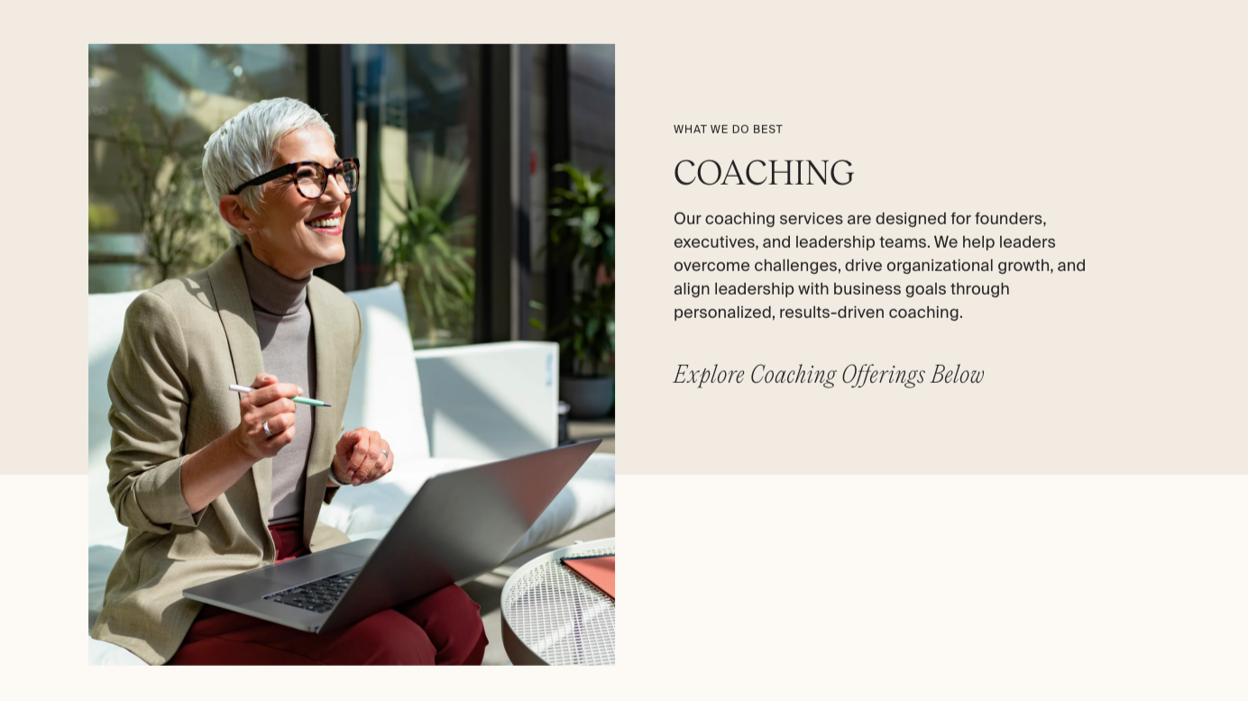 Evolution Coaching • Branding, Web Design & Development (Coming Soon)