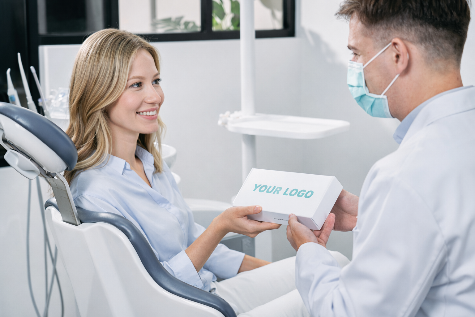 Professional orthodontic setup for private label aligner cases.