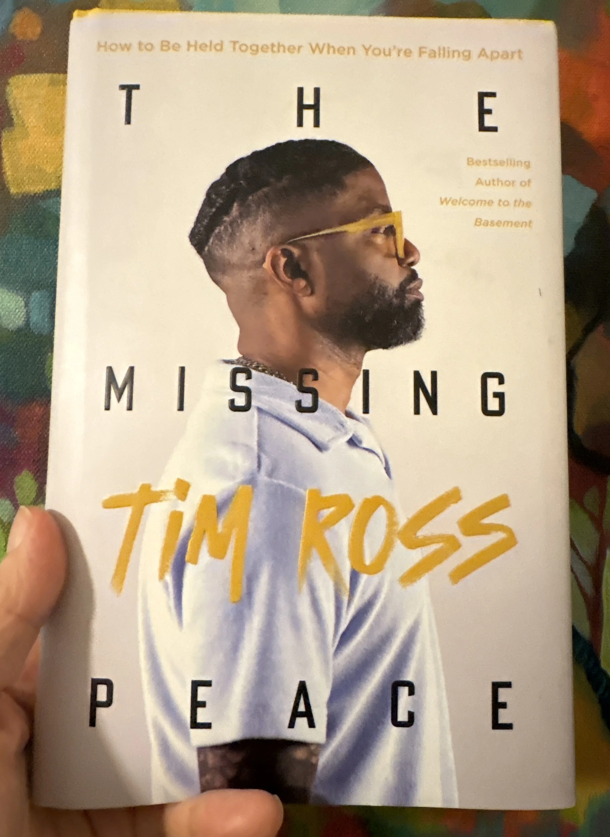 The cover of the book titled "TIME FOR PEACE" by T.H. MISSING, featuring a side profile of a man with glasses, a well-groomed beard, and a textured hairstyle, wearing a white shirt.