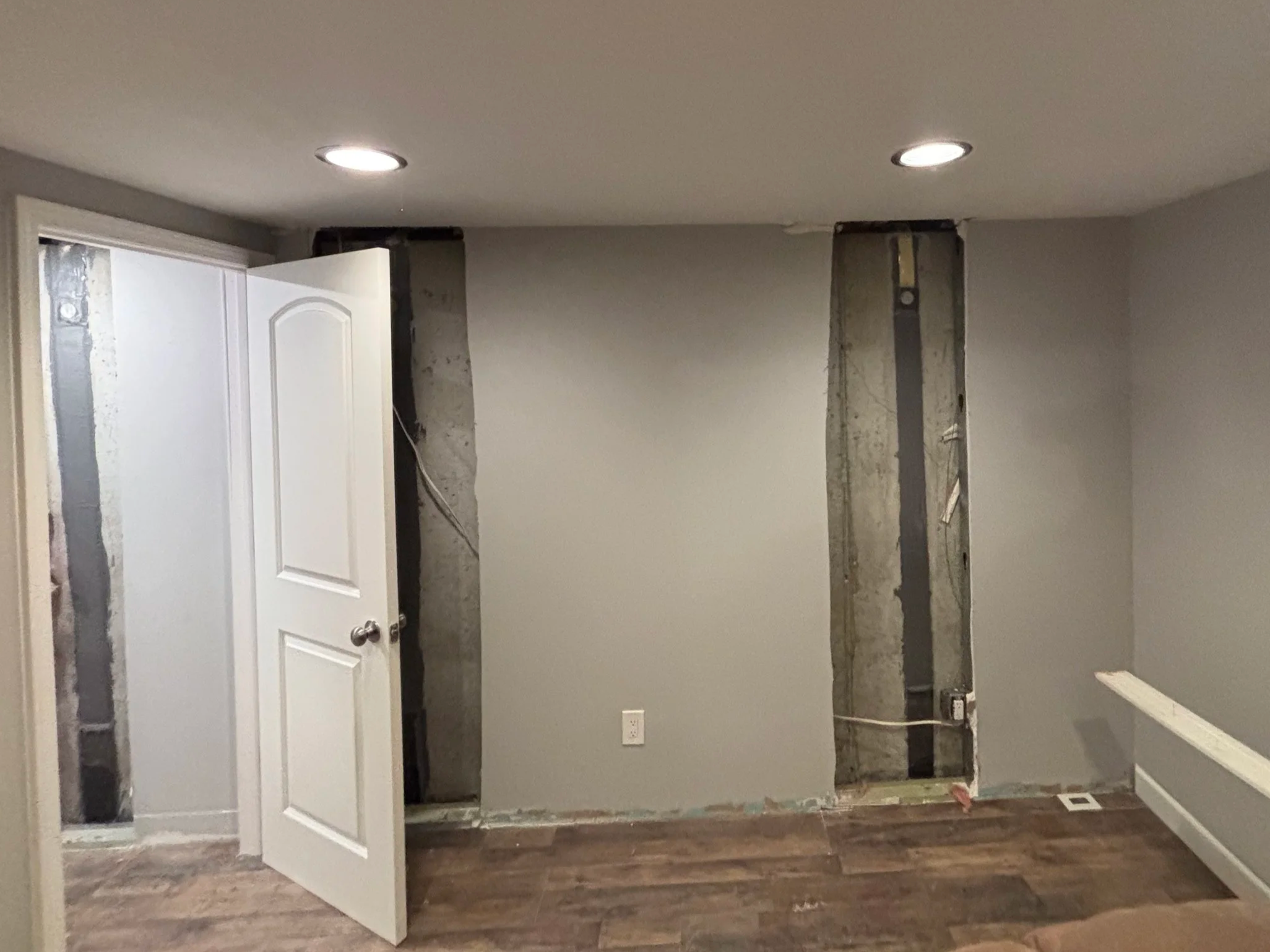 before pic of fortress carbon fiber wall strap installation by jet foundation repair