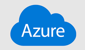 Blue cloud with the word 'Azure' in white text