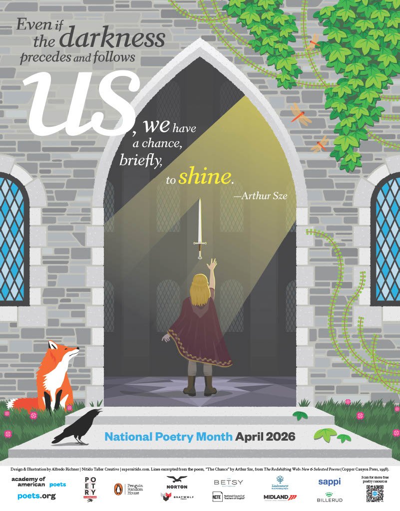 The official poster for national poetry month 2026