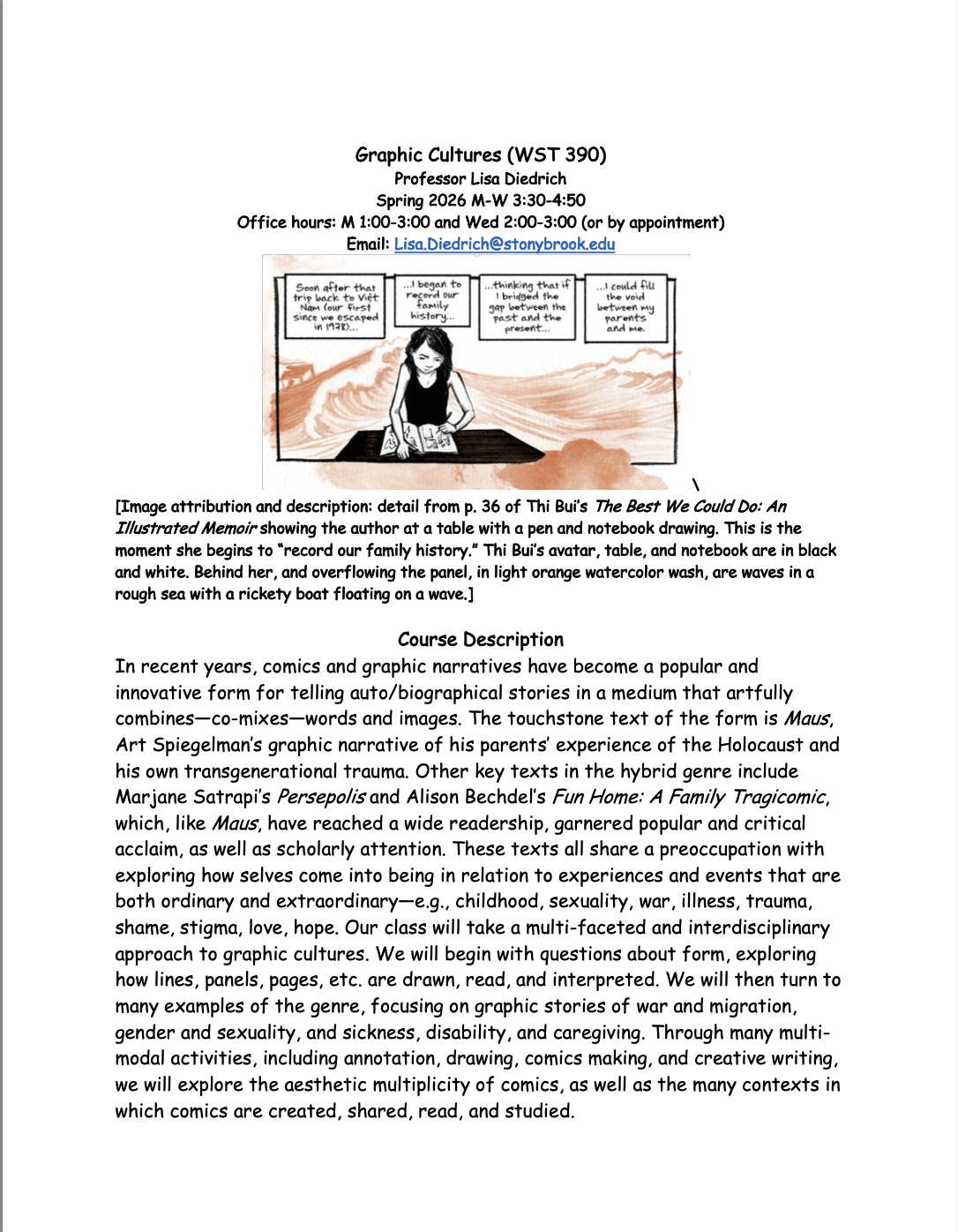 Graphic Cultures (spring 2026)