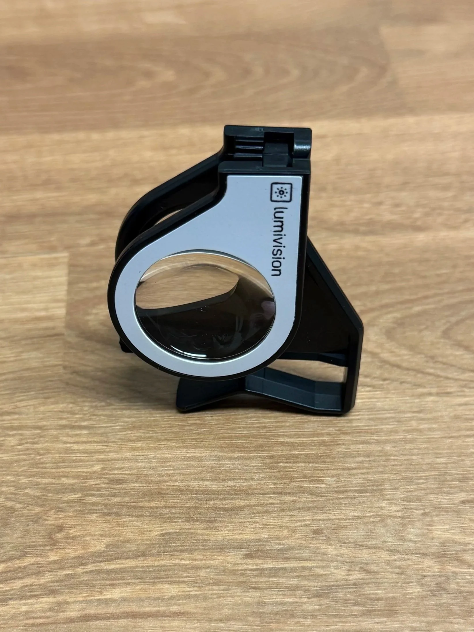 above image of folded headset