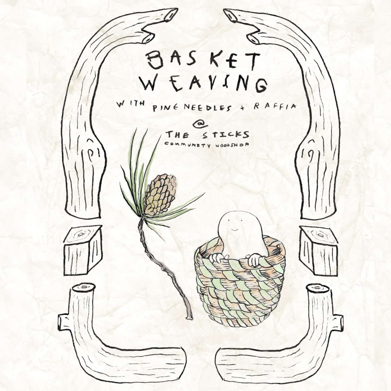 Basket Weaving with Pine Needles & Raffia