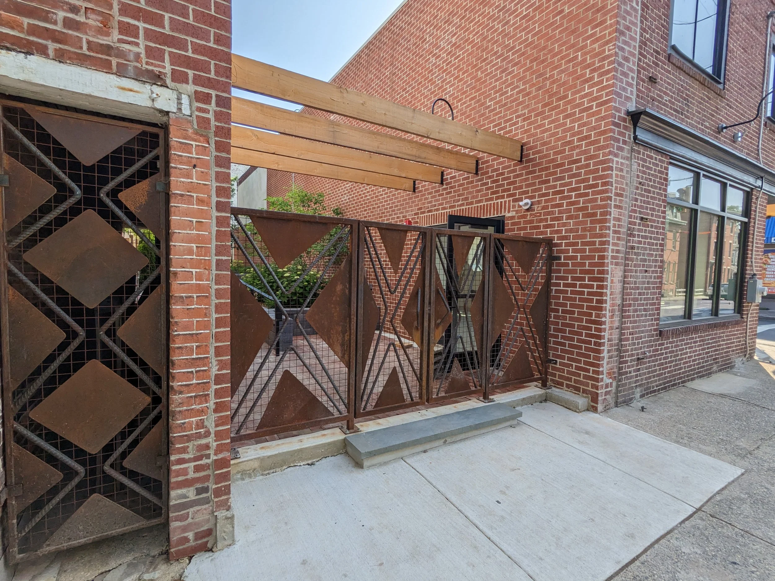 New patio gate