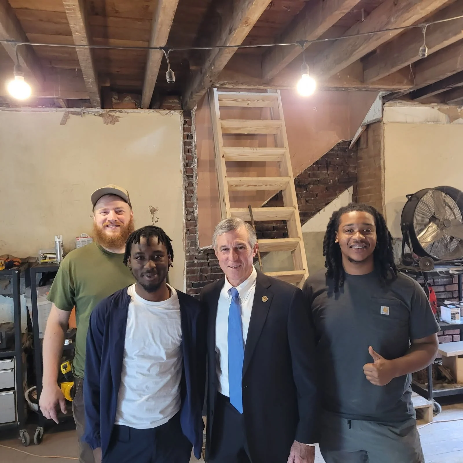 A visit from Mayor John Carney