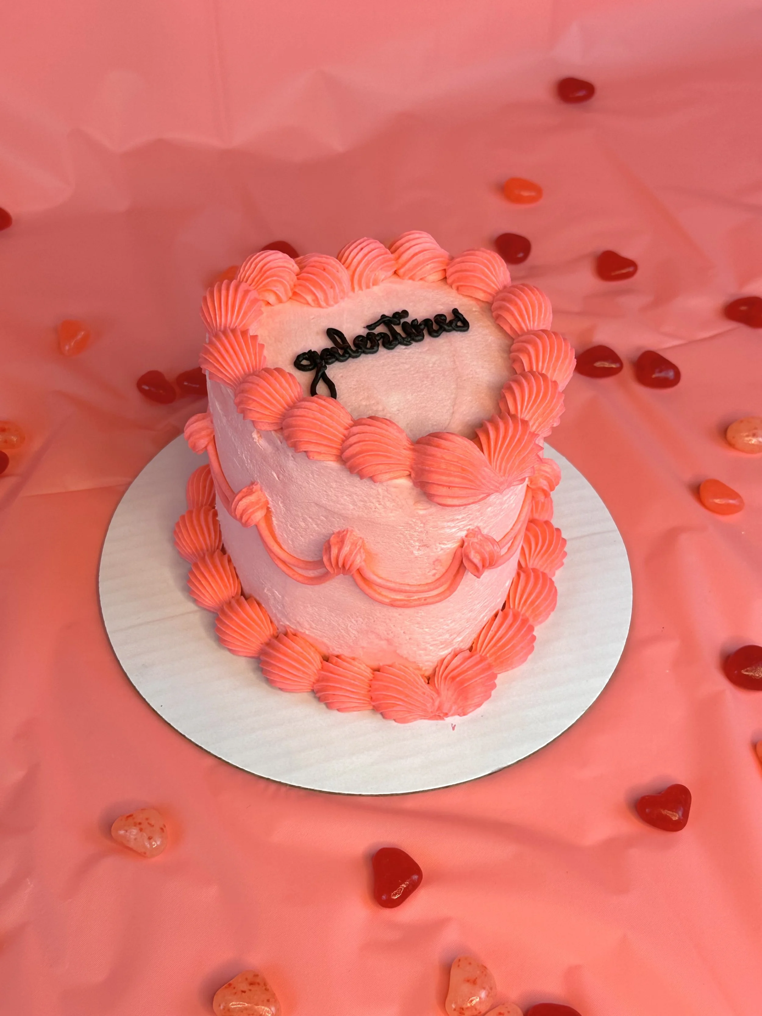 Strawberry Shortcake heart Cake