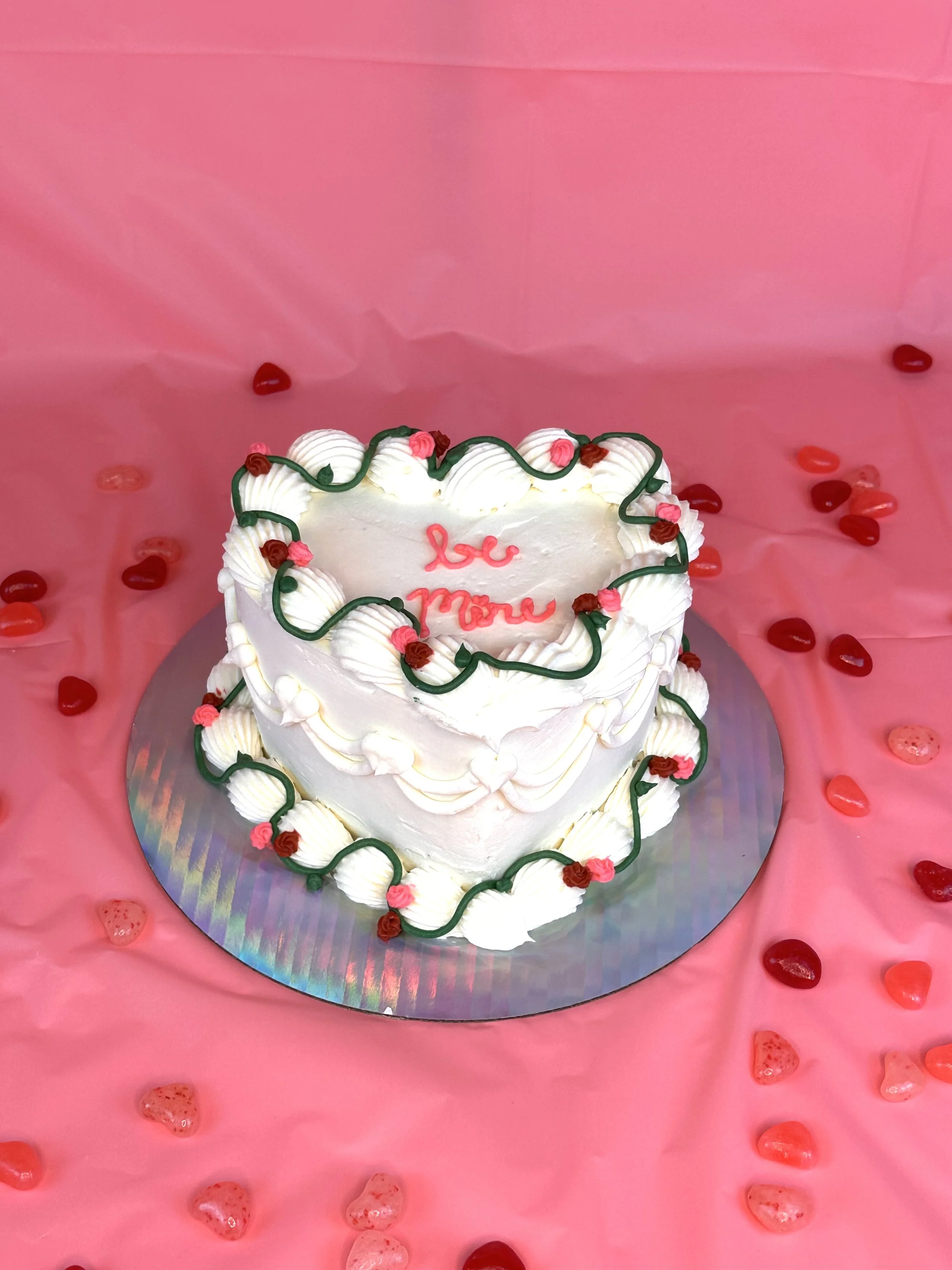 Red Velvet Heart Cake