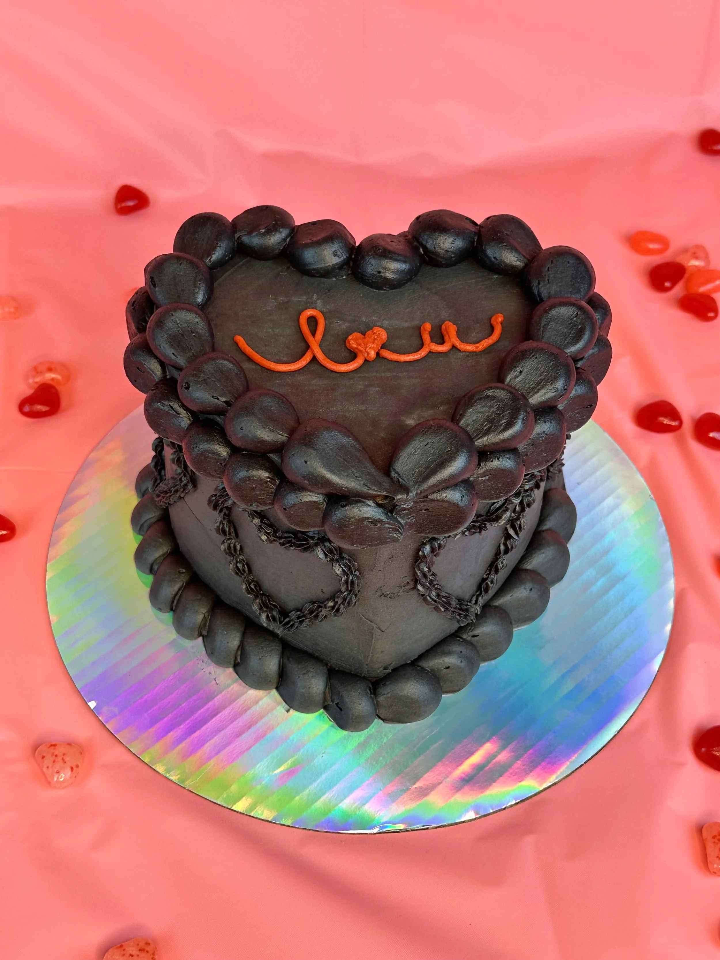 Black Forest Heart Cake