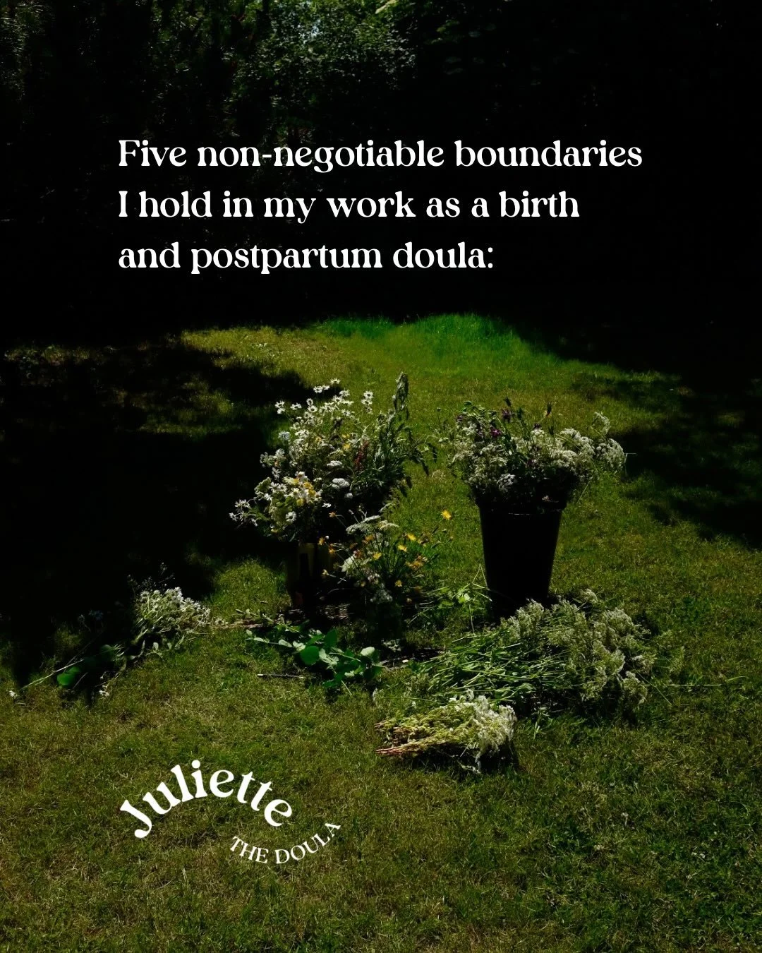 Here are five boundaries that guide how I support families and ensure the best possible care by staying true to myself. In the overwhelming sea of information, opinions, and advice in the birth world, my aim is to help clients (and me) stay grounded.