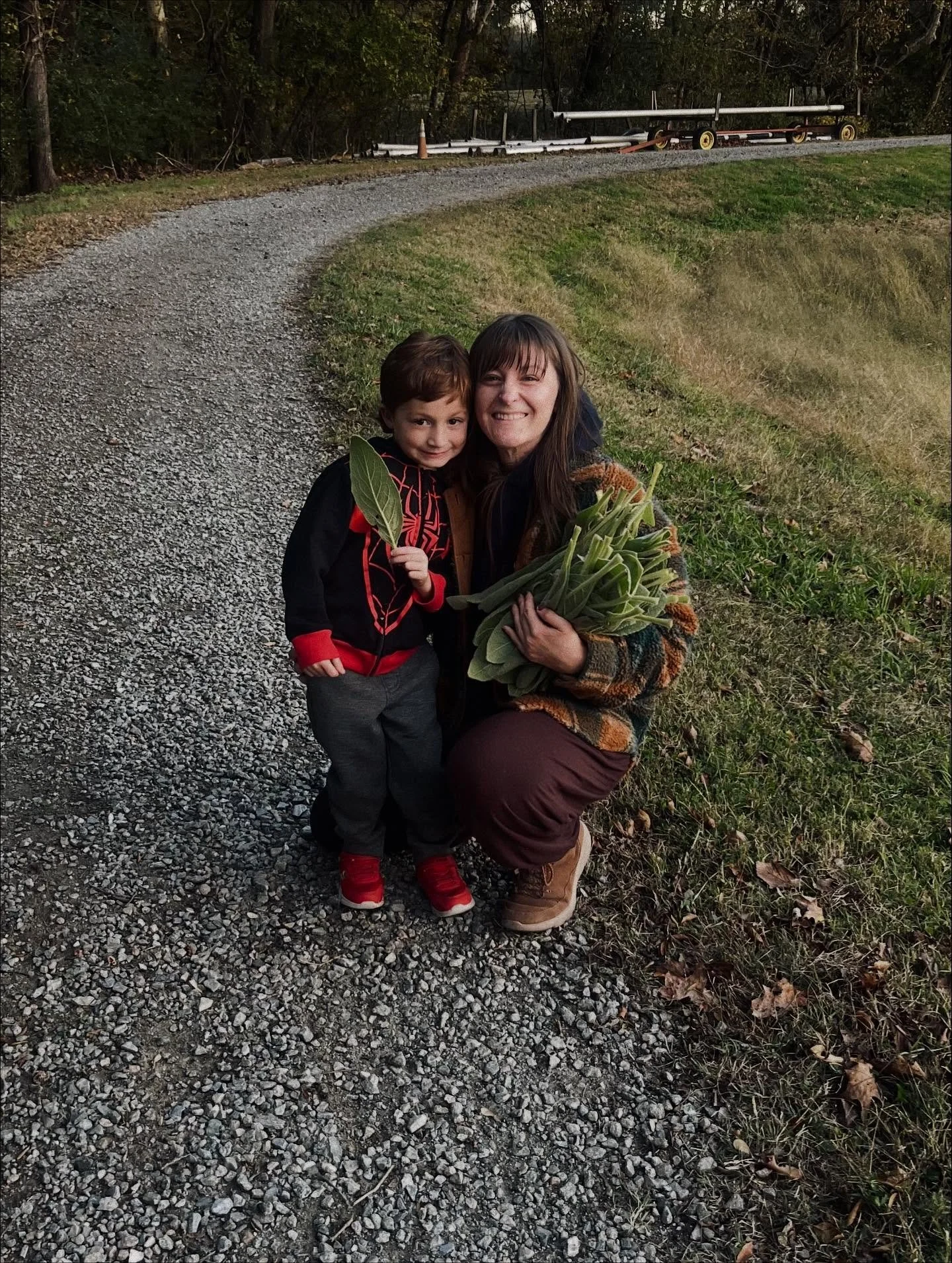 So thankful for these moments with family, sharing my love for our plant allies! 🌿 

Yesterday, we went on a walk down my the Staunton River and discovered a ton of Mullein, also known as Verbascum. I was able to teach both my nephew and my mom abou