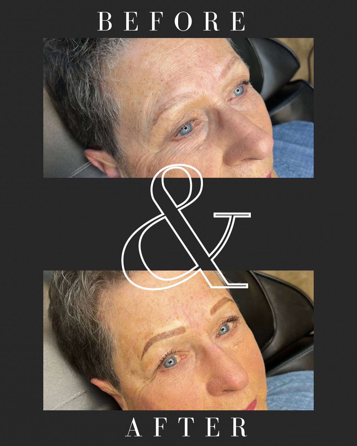 ✨Before &amp; After: Brow touch up (aka: second session)🤩
I see you, sister, drained by the daily brow fight-fumbling pencils, worrying if that brow makeup lasts through sweat, family get-togethers, wedding receptions, or date nights - always chasin