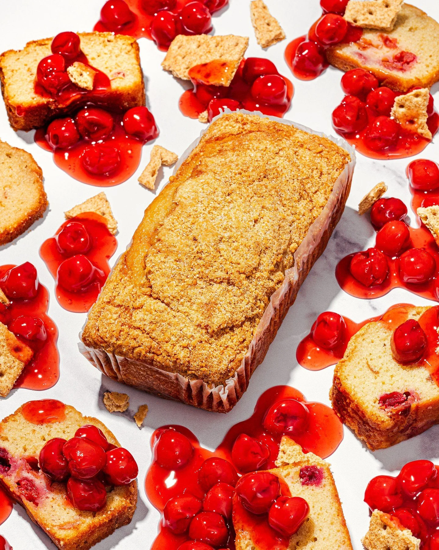 While some preach restraint, our baker-in-chief, Nancy, looked at this Cherry Pie bread and decided that more is definitely more. She 10X-ed the flavor by adding more bright tart cherries, more butter, more vanilla, and topped it off with a glorious 