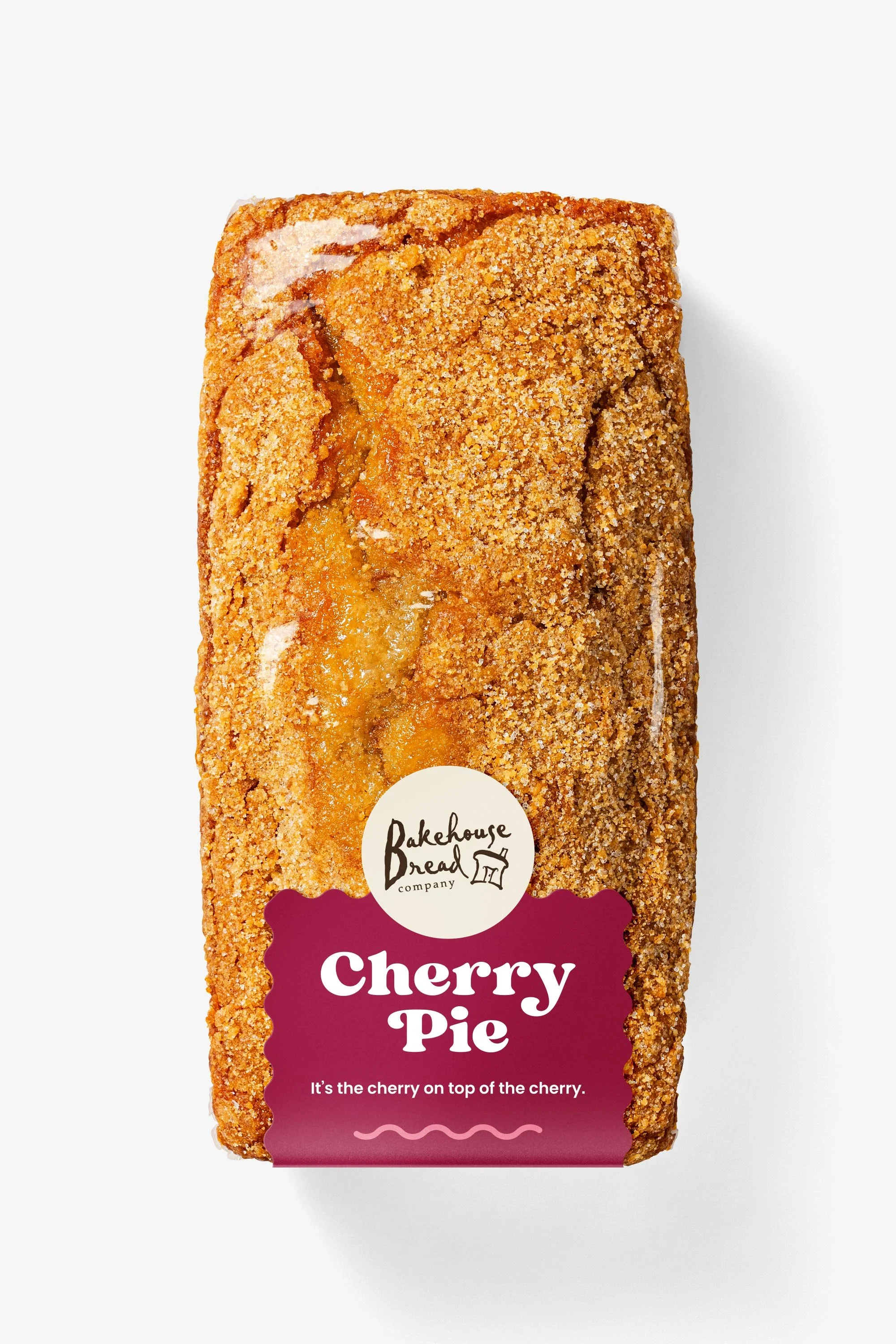 Bakehouse Bread Company Cherry Pie bread loaf on white