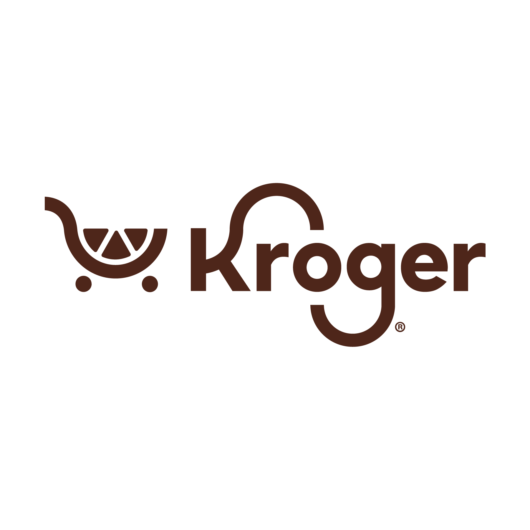 Kroger logo featuring stylized shopping cart