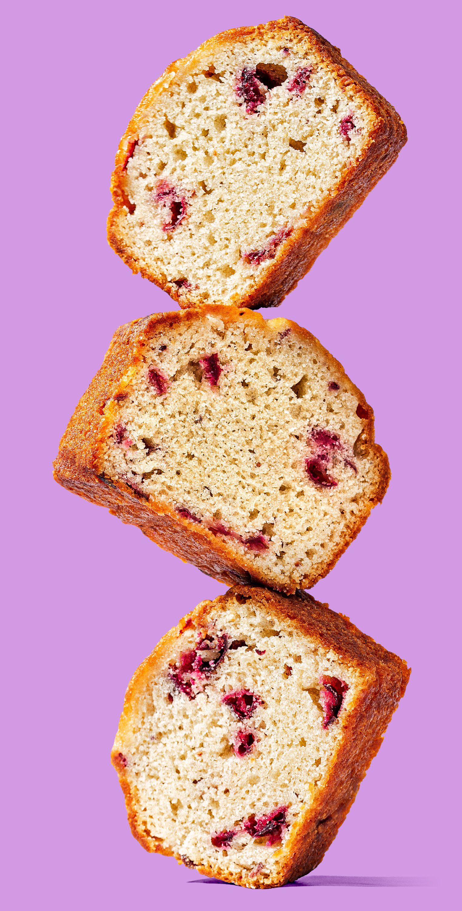 Stack of Cranberry Orange Bread