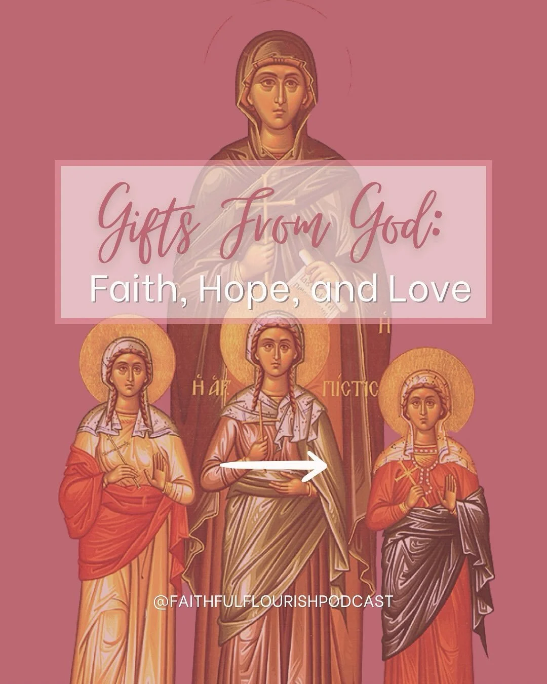 In honor of the feast day of St. Sophia (September 17) we explore the meaning of faith, hope and love in the Orthodox Christian church. 

Faith, hope, and love are not theories, but rather are used as the foundation of our spiritual lives. 

Accordin