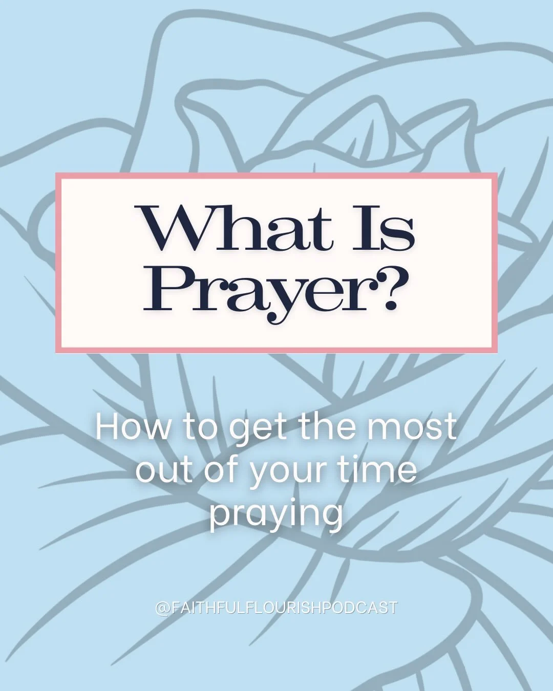 Prayer is powerful and done daily can bring us closer to God.