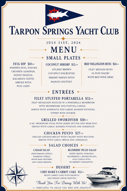 Friday Member Dining