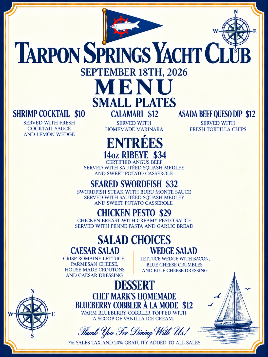 Friday Member Dining