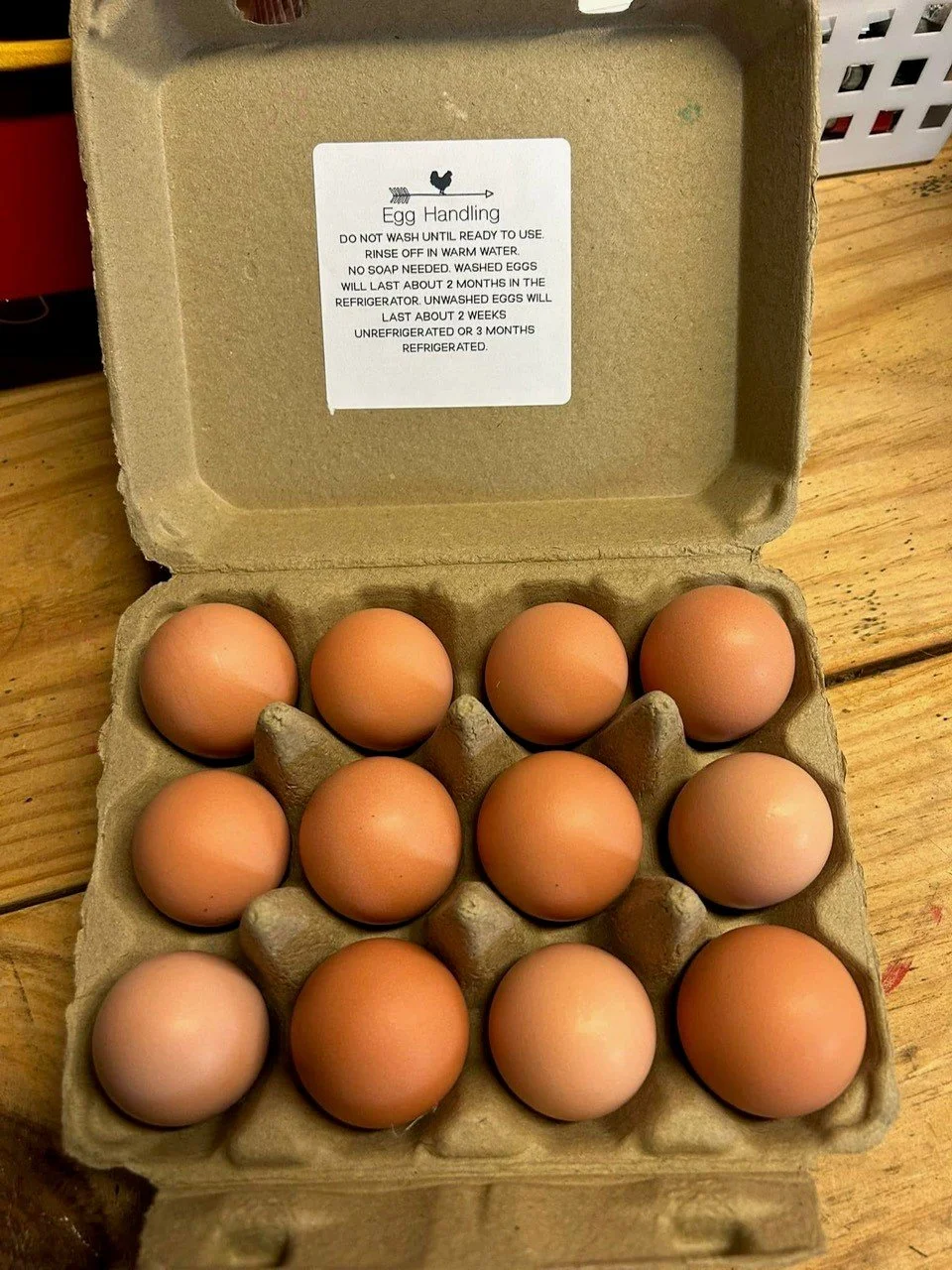Farm Raised Chicken Eggs