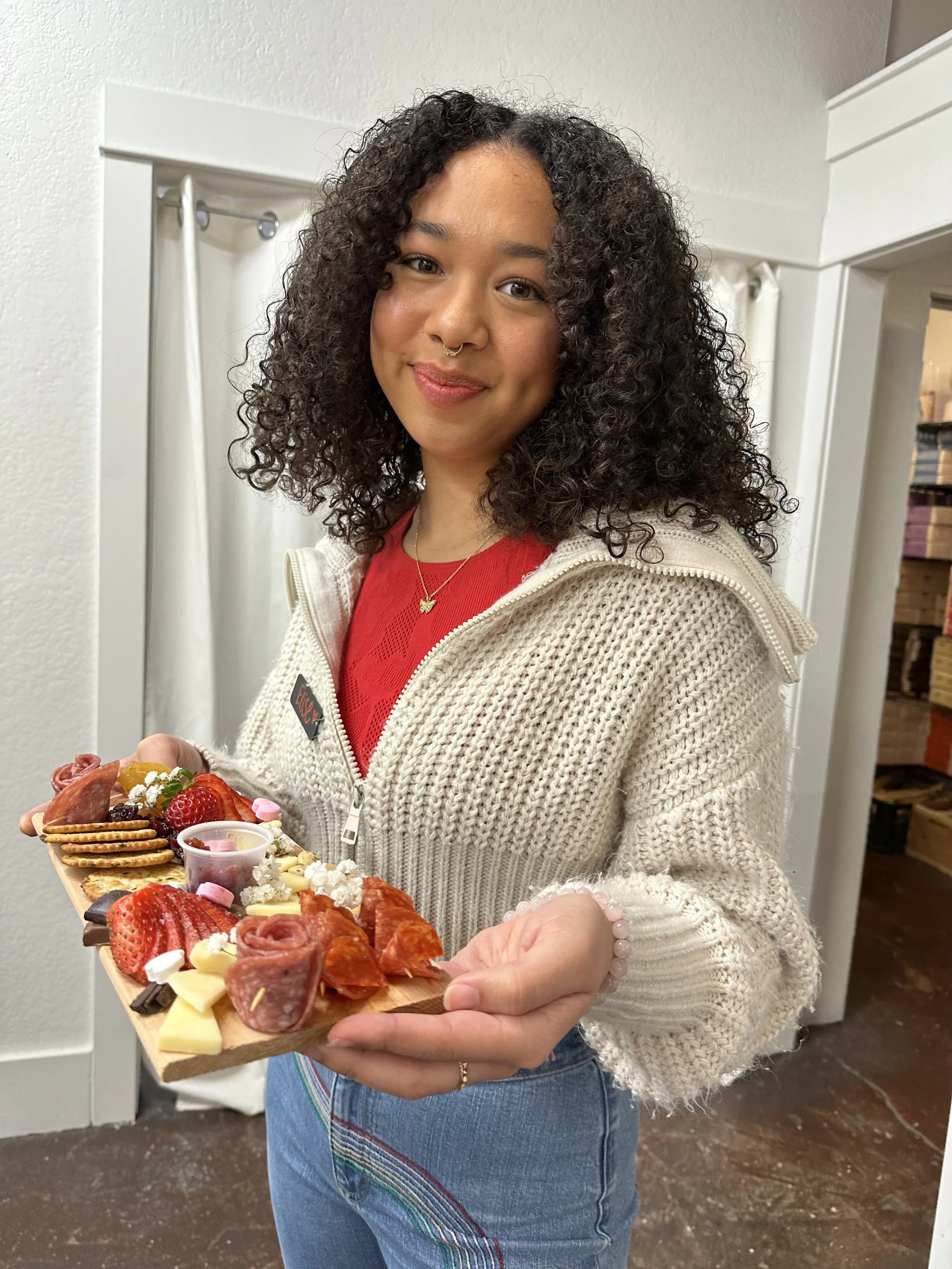 Charcuterie board styling at The Works