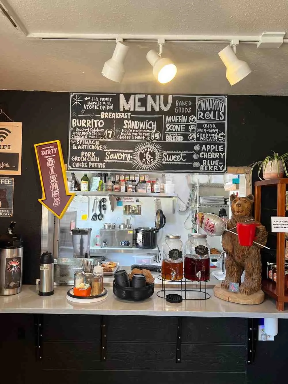 Canyon Coffee menu