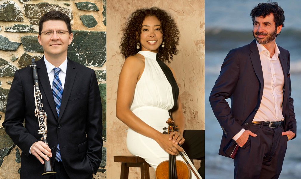 Alexander Fiterstein (clarinet) with Nokuthula Ngwenyama (viola) and Michael Stephen Brown (piano)