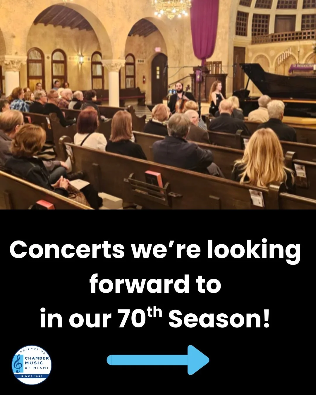 Join us for the rest of our 2025-26 70TH Season! 

🎟️Tickets are all now available. 

Link in Bio to reserve your seats! 

📍Miami,Fl 

#miamichambermusic #miami #todomiami #classicalmusic #coralgables
