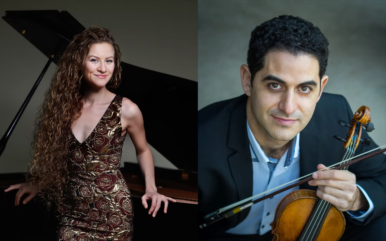 Pianist Asiya Korepanova and violinist Arnaud Sussmann