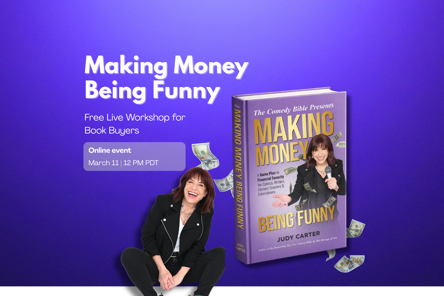 Making Money Being Funny: Free Online Live Workshop for Book Buyers