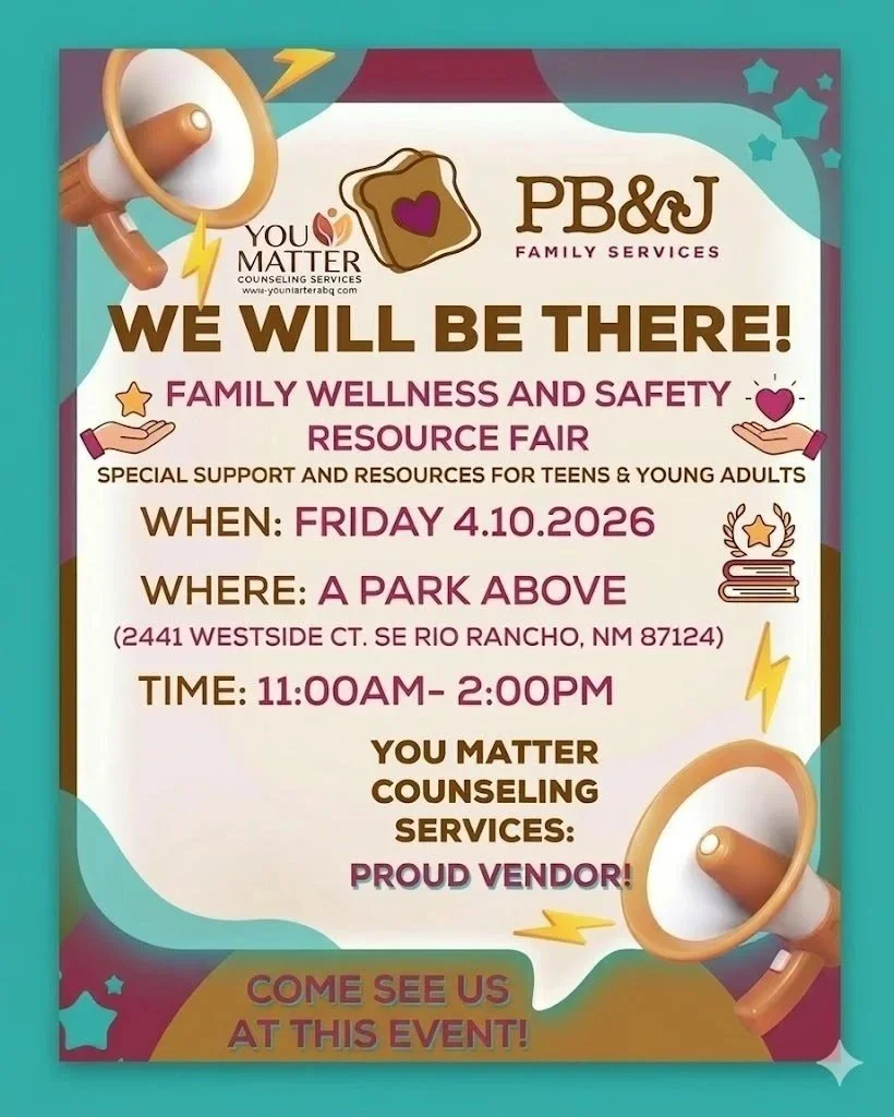 You Matter Counseling Services - Resource Fair at A Park Above - April 10, 2026