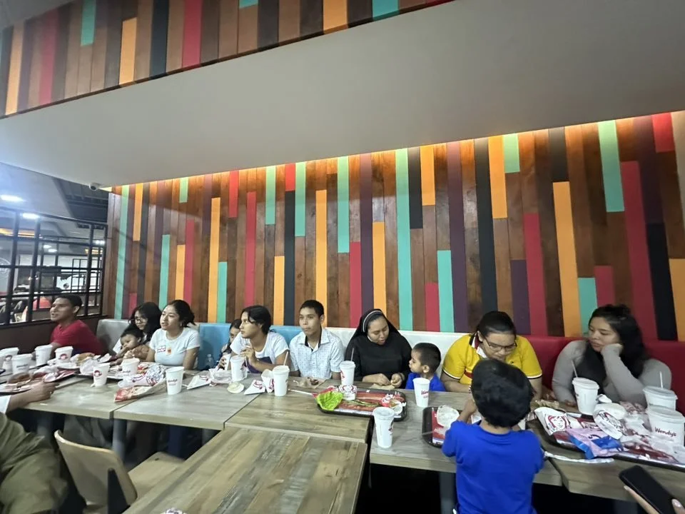 Breaking bread with San Antonio Orphange