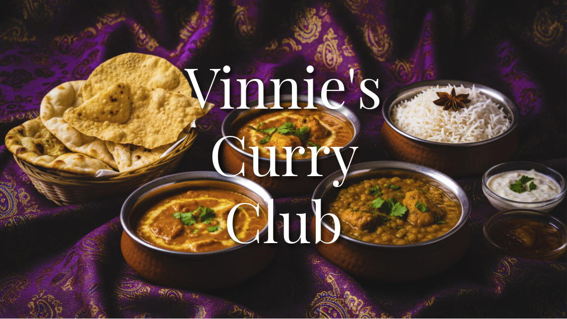 Vinnie’s Curry Club with music from Daniel Quinton