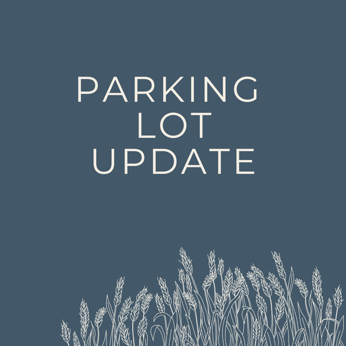 Parking Lot Update