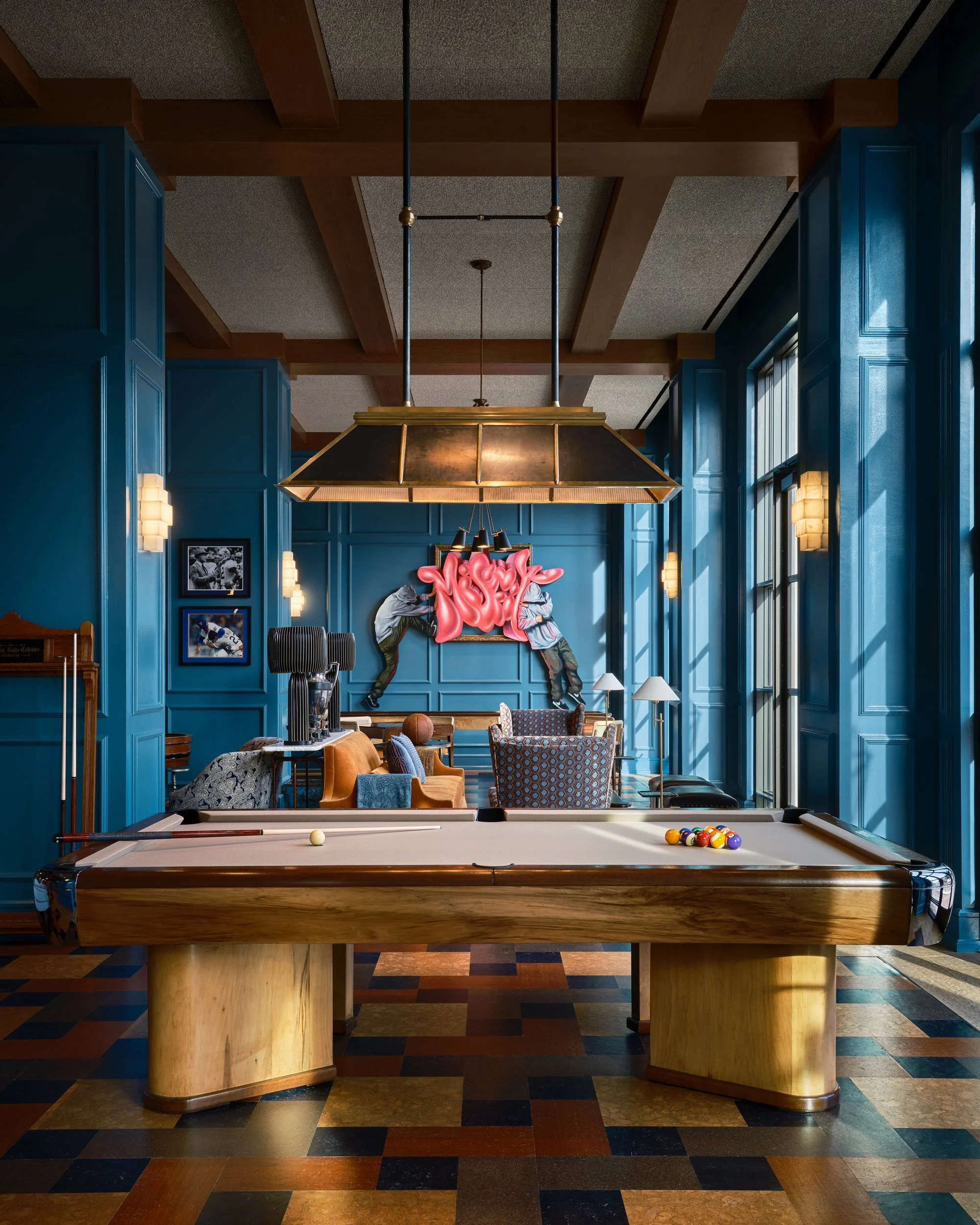 Billiards room with pool table