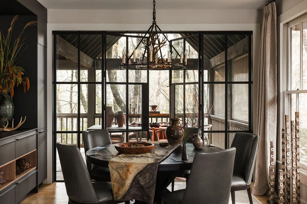 Moody, sophisticated, southern dining room