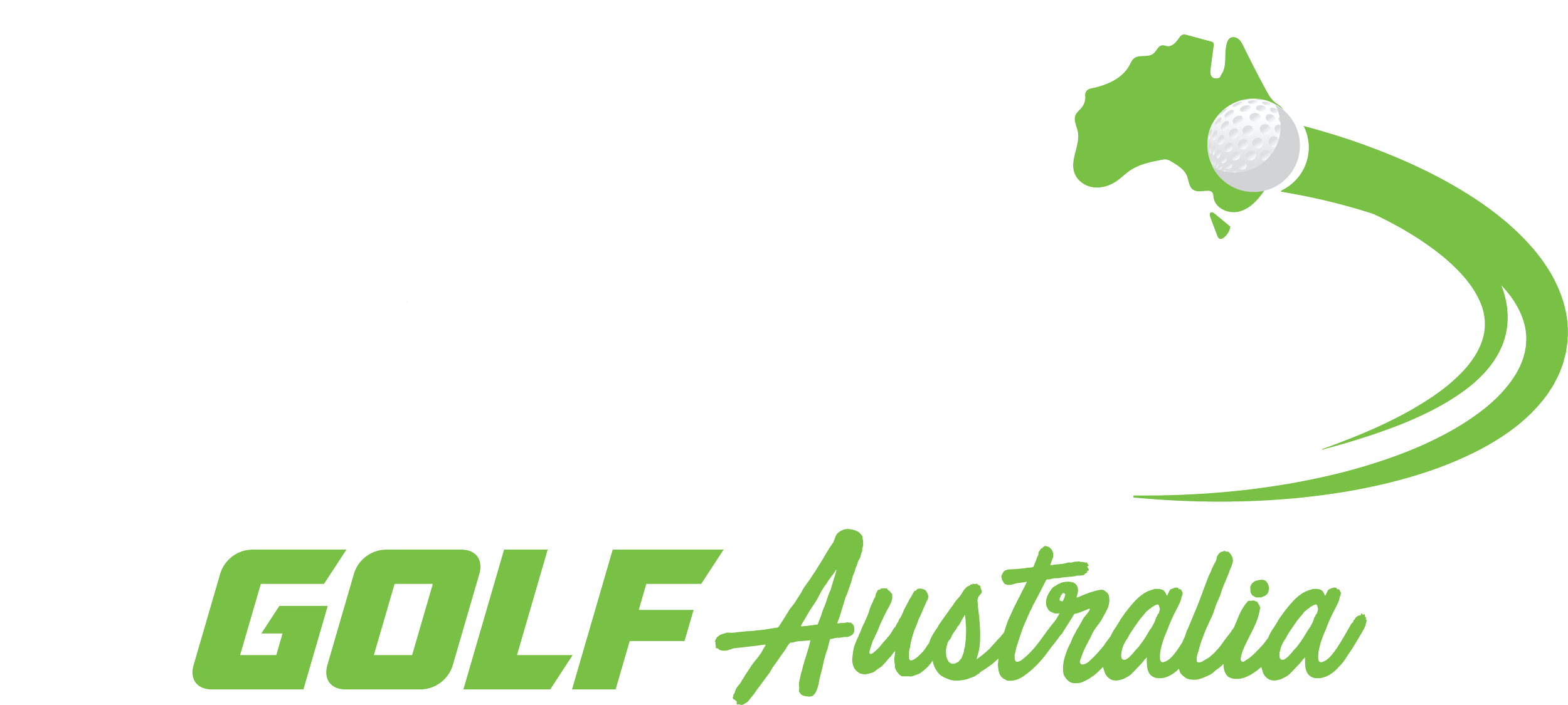Gulf Australia logo with stylized text 'Peptide Golf Australia' and a golf ball with a green tail.
