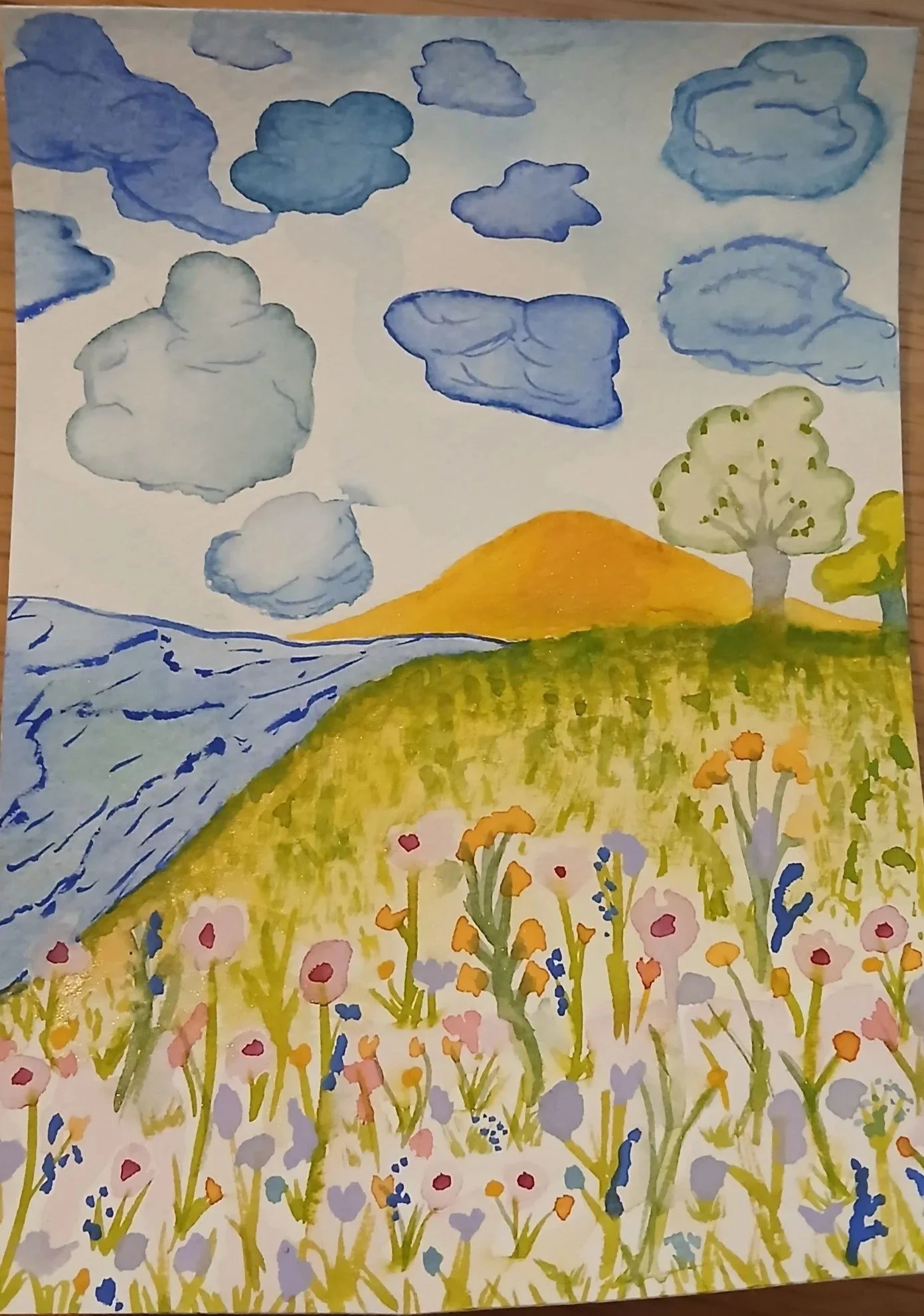 Imagination in Bloom ( medium - water color ) 