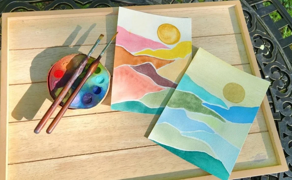 Mountains -  water color 