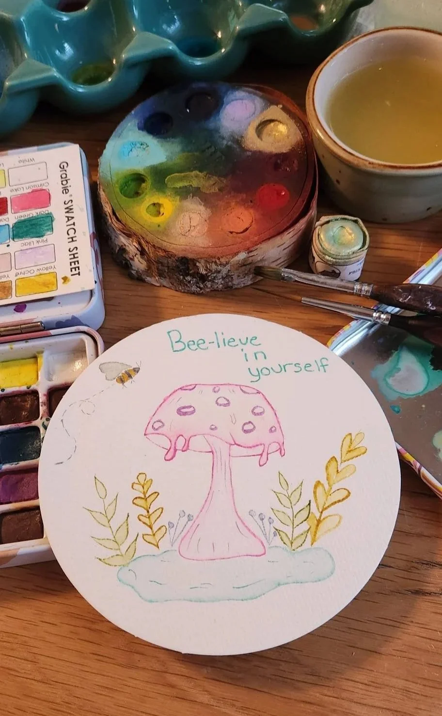 Magical Mushrooms - water color 