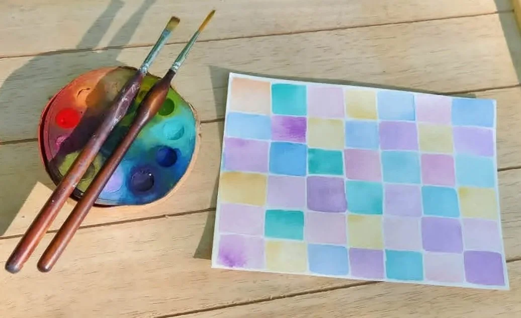 water color - shapes and fun