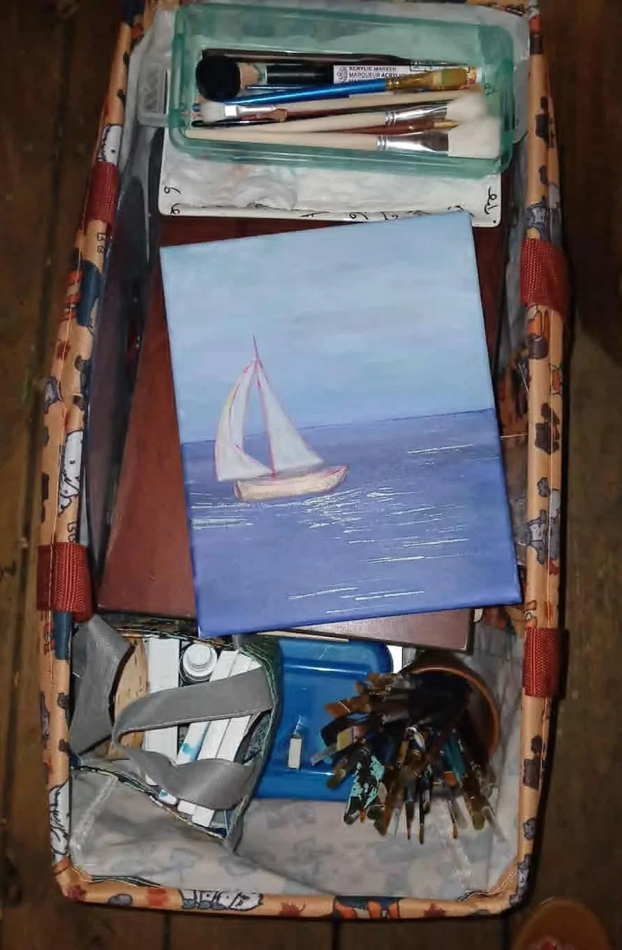 acrylic - Art Travel Bag for on the go