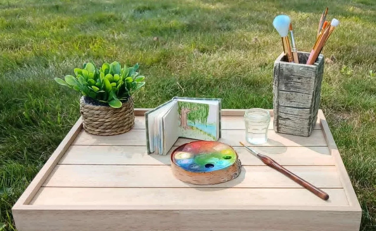 mini table set up 