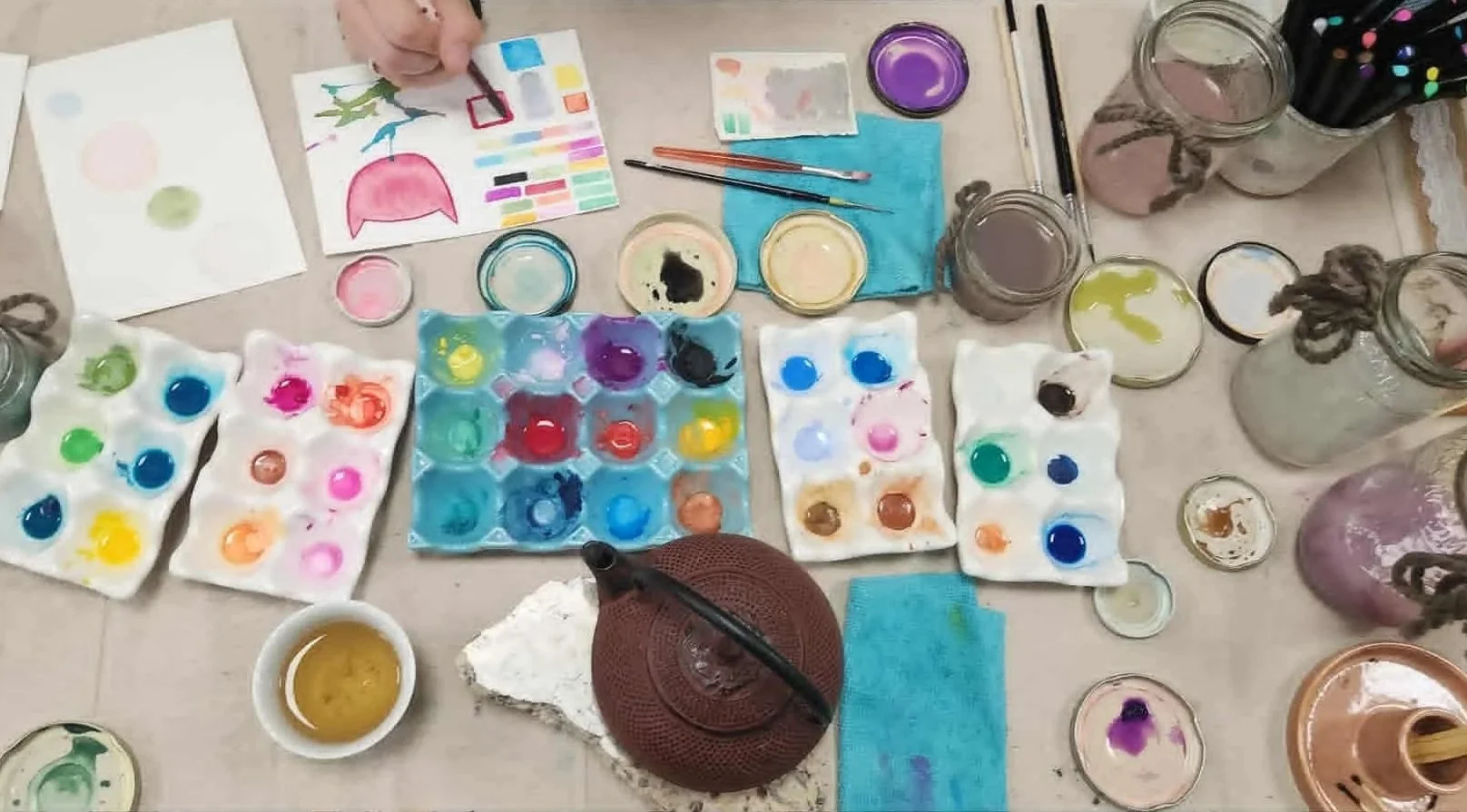 Creating Space ( work done by guest during event)