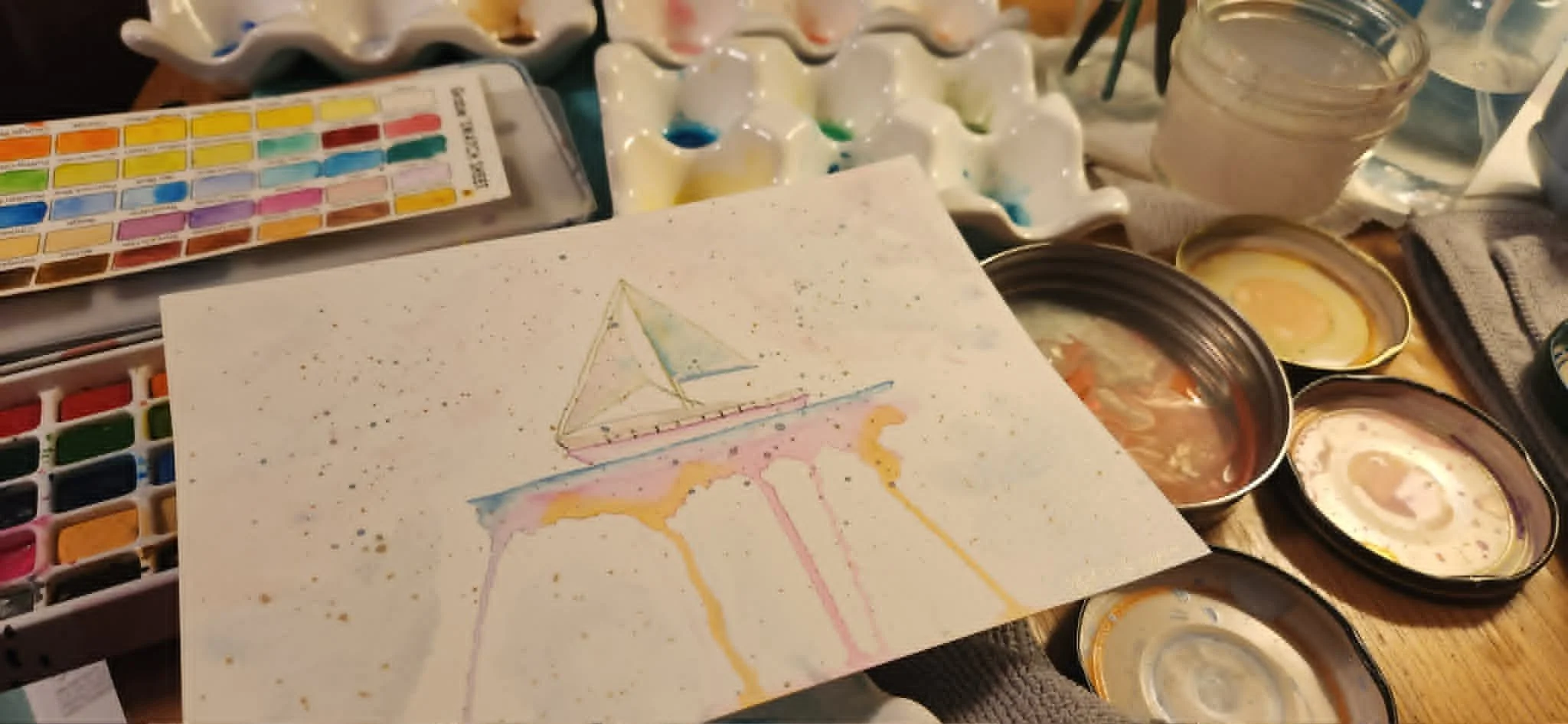 Practice Boat - water color 